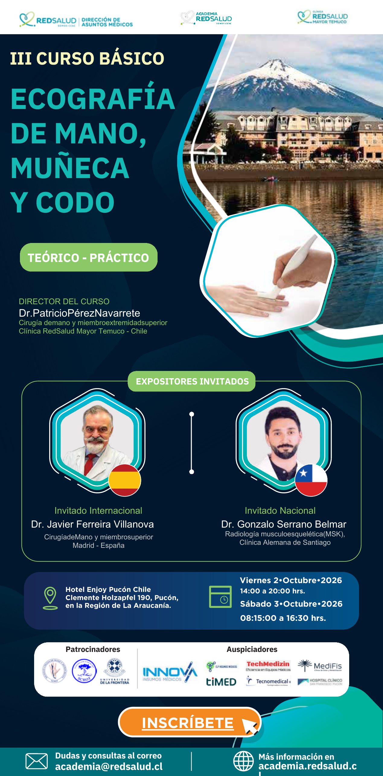 Poster Oficial III Curso Básico Ecografía de Mano, Muñeca y Codo